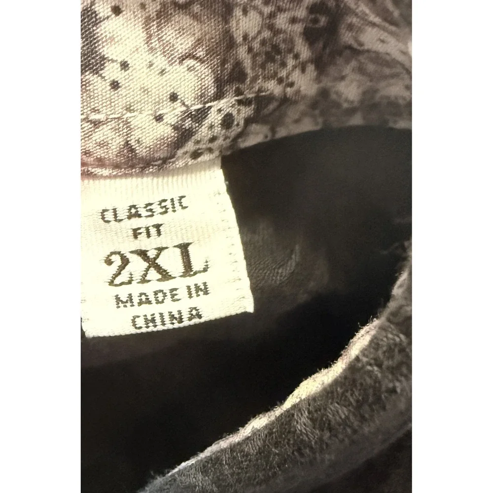 ROBERT GRAHAM - Men's Shirt - Black Paisley Jacquard Long Sleeve Button - 2XL